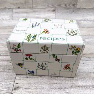 C. R. Gibson 5-1/2 x 4 x 4 Recipe Organizer Box w/Categories (Pre-Owned)